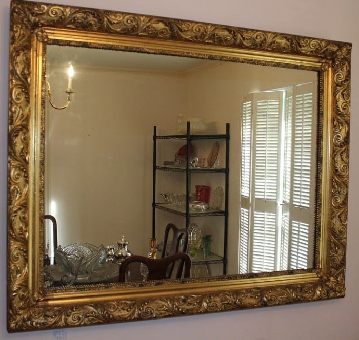 Turner Mfg. Co. Fashion Plate Gold Guilt Framed Mirror (48" x 38")