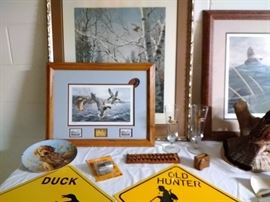 Many Ducks Unlimited and Hunting Collectibles