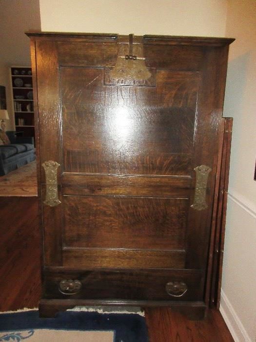 Antique blanket chest with great hardware