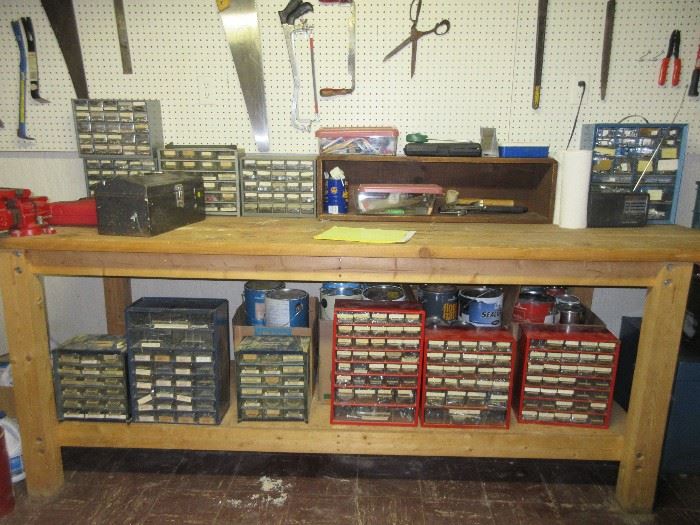 Tools! Work bench for sale too