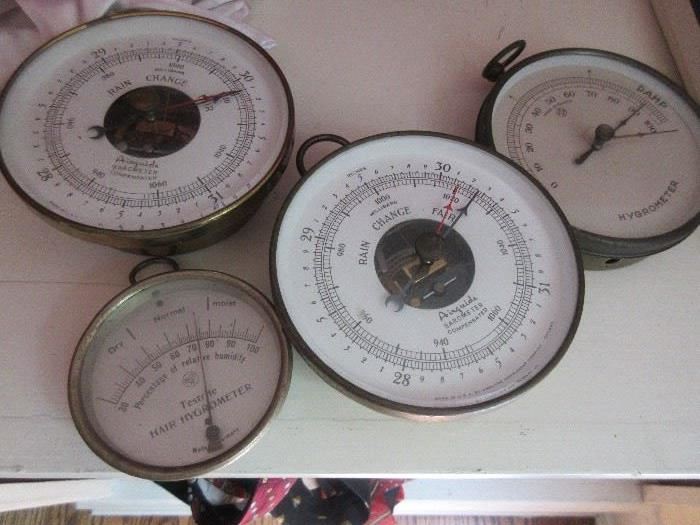 Barometers and hygrometers