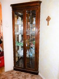 True Corner Display cabinet. This is a great item for any corner in your home or apartment