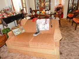  upholstered love seat, very clean.
