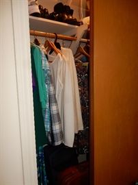 Bedroom # 2, with Blankets, Quilts, Purses, Perfumes, Clothing, Vintage Shoe brushes, IBM Typewriter, TV, 2 Dressers, Night table, FILLED