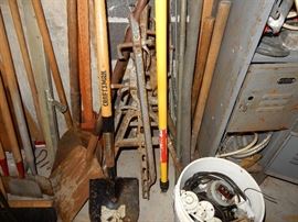 This is a garage for every handyperson, filled with everything imaginable to repair and paint your apartment buildings.