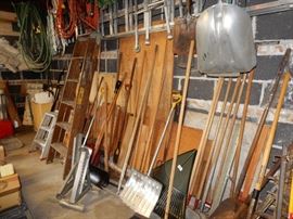 This is a garage for every handyperson, filled with everything imaginable to repair and paint your apartment buildings.