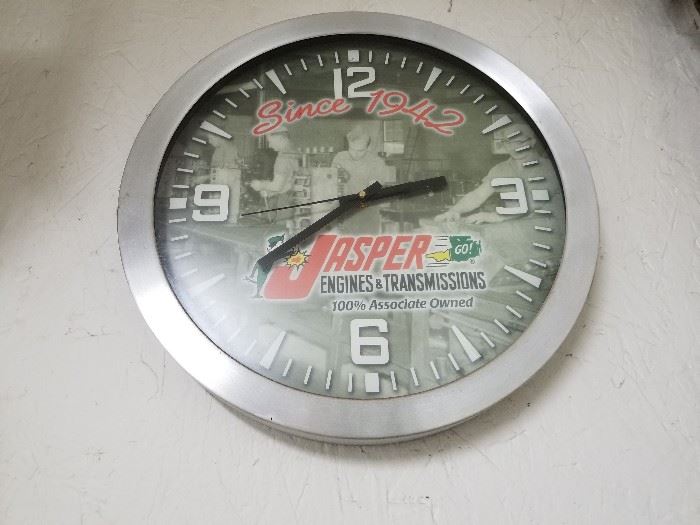 Jasper advertising clock