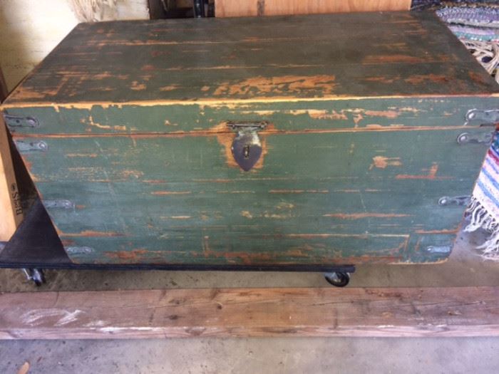 and another wooden box/trunk