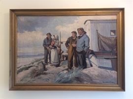 WPA era oil painting