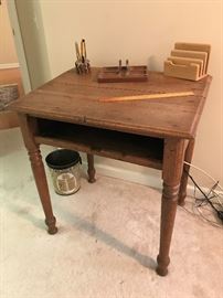 antique oak writing desk