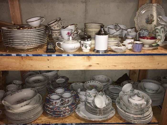 SO MANY CHINA SETS, MISC CHINA