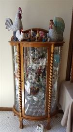 GORGEOUS OAK CURIO CABINET