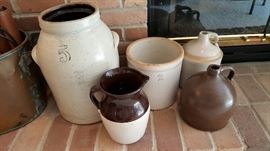 ANTIQUE CROCKS JUGS