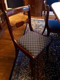 Dining chairs, upholstered seat