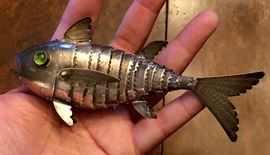 Sterling silver reticulated fish