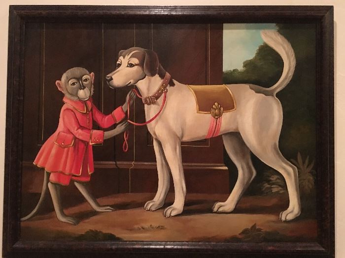 William Skilling Monkey & Dog