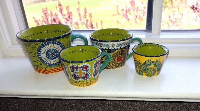 Colorful Ceramic Measuring Cup Set