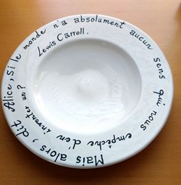 Alice in Wonderland Quote Plate