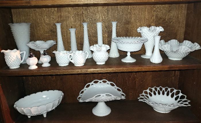 Beautiful Milk Glass Collection