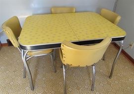 Retro Mid Century Table & Matching Chairs