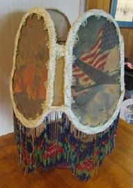 WWII Lamp Shade for Trench art Lamp...awesome & beautiful!