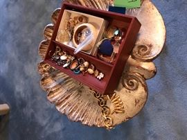 Some gold and costume jewelry