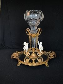 Porcelain/bronze epergne 