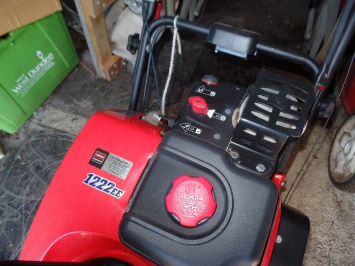1Yr old Simplicity snow blower- 1222EE