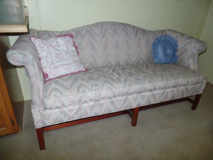 1 of 2 matching- Sheraton style-Camel Back couches 