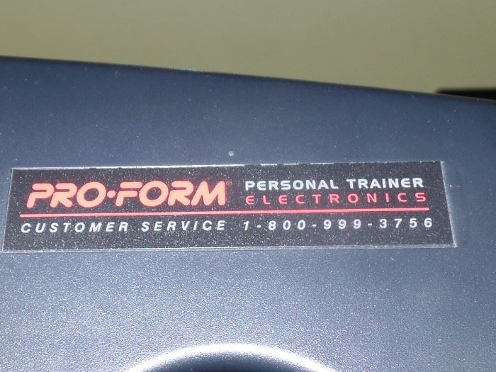Pro-Form personal trainer electronics treadmill 