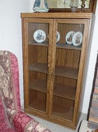 1 of 2 matching cabinets-great for display; Books; Rolled Towels in a big bathroom, Etc.