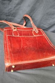 Brahmin oxblood leather computer tote