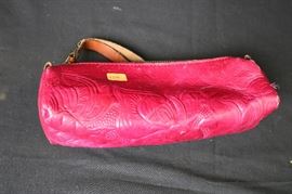 Patricia Nash leather oblong cosmetic bag - 