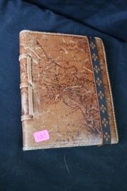 Patricia Nash small Italian leather "Map" pattern notebook 