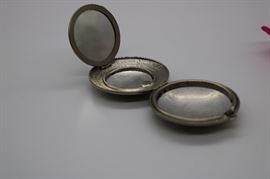 Compact - silver metal,  Three Flowers. Richard Hudnuit, NY/Paris 