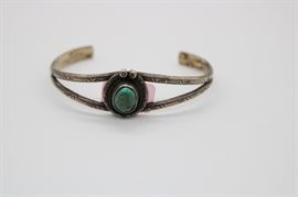 Sterling Silver Turquoise Bracelet 