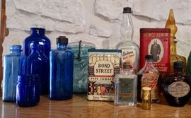 Cobolt Blue Bottles & Tins