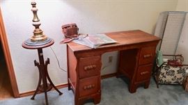 Desk/Vanity & Antique Plant Stand