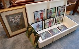 Cute White Wicker Basket/Trunk (great storage)