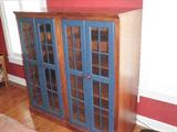 Beautiful bookshelves. Wooden with glass doors