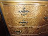 Beautiful Birdseye maple, serpentine front chest, antique
