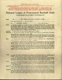 We will be offering Dizzy Dean's Contract with the St. Louis National Baseball Club from 1933.