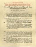 Frisch's contract with the St. Louis National Baseball Club 1933 is in this auction.