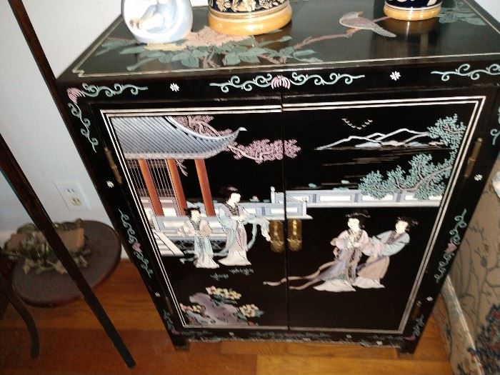 Chinese soapstone cabinet