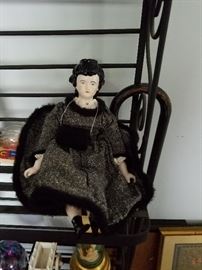 Vintage china head doll