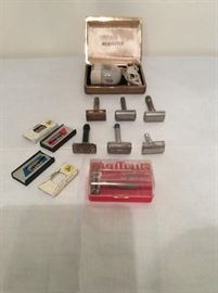 Very Old Gillette shavers with razors