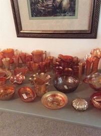 Beautiful selection of Carnival Glass 