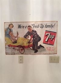 1949 Litho 7-UP advertising 