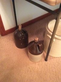 Old Whiskey jugs