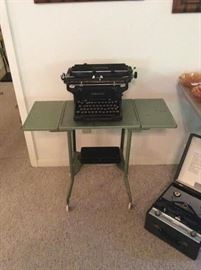Vintage typewriter stand